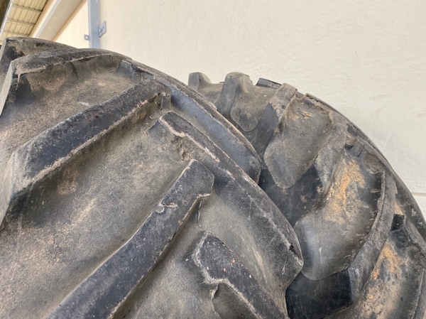 18.4-30 Olympic Gripster tyre with 75-80% lug left two of