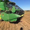John Deere 630F Flex Front with Comb Trailer