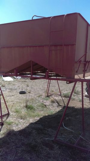 Fabricated bin. Never used, was to be as feeder, as new