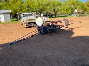 Trailer Mounted boom spray 