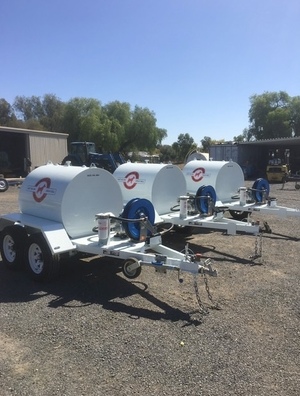Mobile fuel trailer. 
