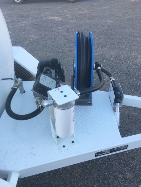 Mobile fuel trailer. 
