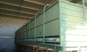 McGrath 40 ft trailer with Hillcrest Cattle crate