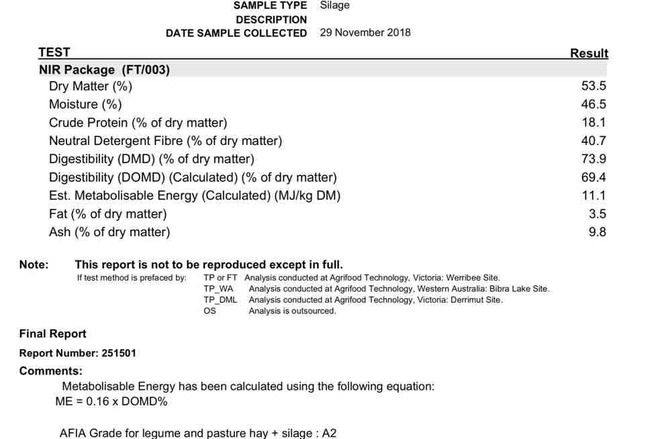 Clover Rye Silage Bales