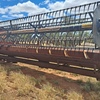 Gleaner R62 Combine with 30ft Tin Front + trailer