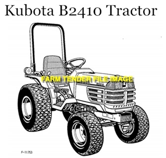 WANTED Kubota B2410 Front Tyres 24x850-12 x 2