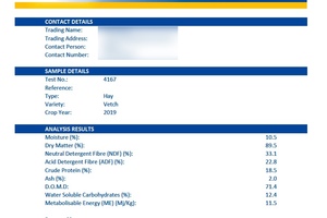 Vetch Hay 8x4x3 Bales 'New Season'