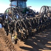 Serafin 8m Folding Double Disc Seeder and Gason 1850 air cart