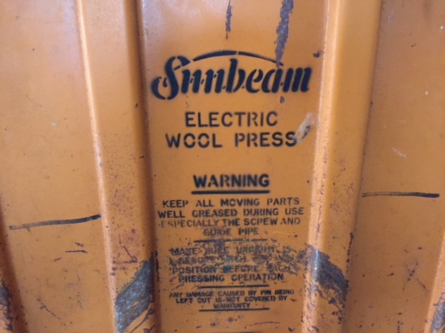 Sunbeam Double Wool Press