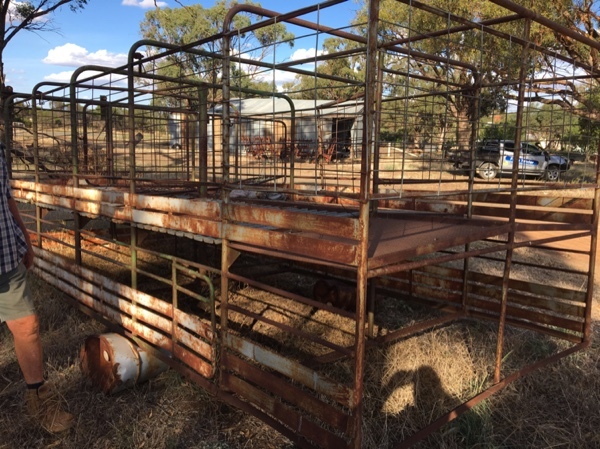 17ft 2 deck stock crate for sale