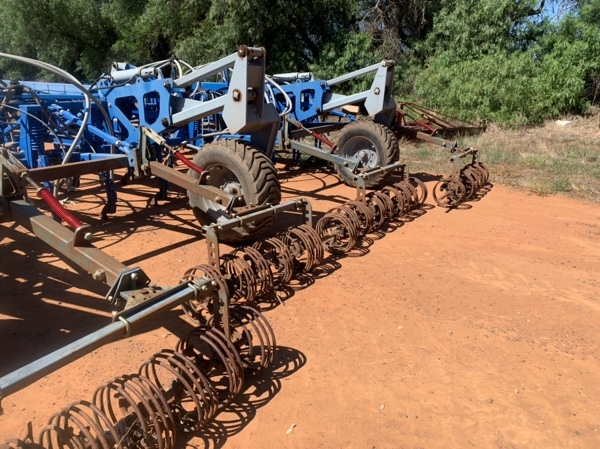 Under Auction - (A163)  RFM Airseeder Coil Harrows 