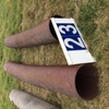 (A129) - 2 x Steel Pipes 3.1m / 4.2m x 43cm