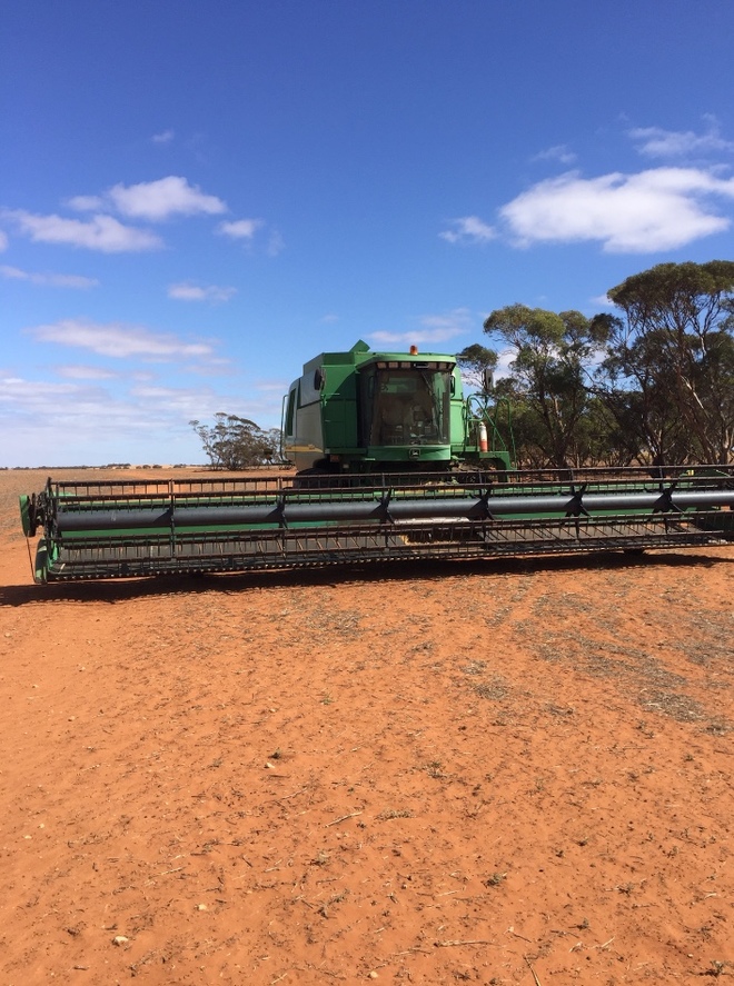 2001 John Deere 9650 STS Header with 936 Front