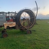 old irrigation reel