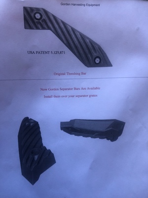 WANTED Gordon Threshing Bar