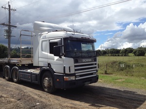 Scania rego'd prime mover