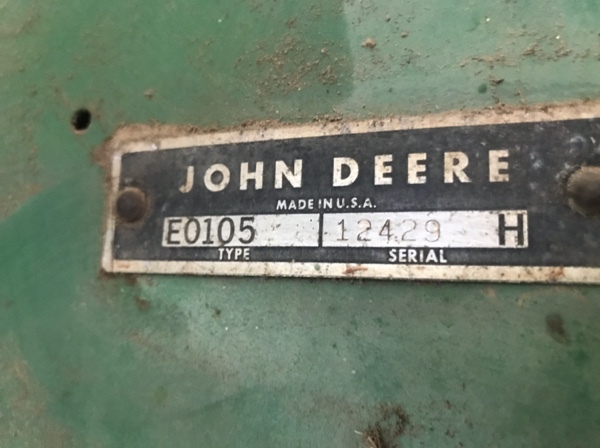 John Deere 105 Header / Harvester for sale