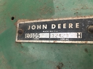 John Deere 105 Header / Harvester for sale