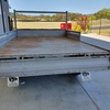 Flat Top Tandem Trailer with,sides & stock crate!