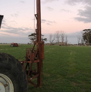 Massey Ferguson post driver