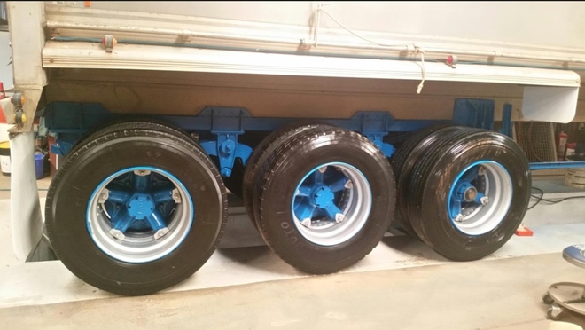 Tefco Aluminum 34x6 tipper trailer. TOA