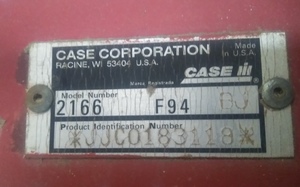 1997 Case IH 2166 Header with 1020 Front