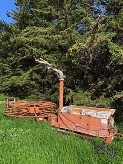 Under Auction - Pope Water Winch with Approx 60 lengths of 4 in pipe -
