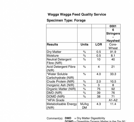 50-55mt Wheaten Hay 700kg 8x4x3 Bales + Freight