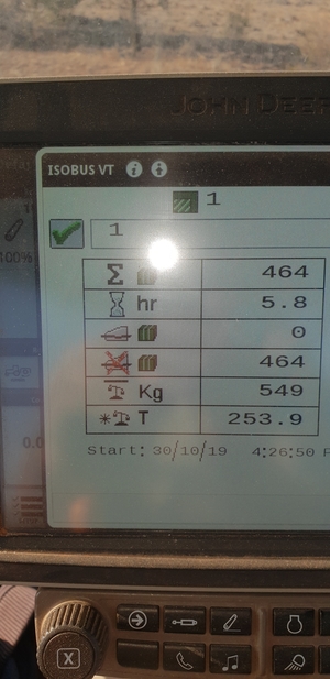 Barley header trails