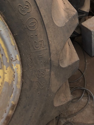 Olympic 30.5L32 Tyres & Rims x 2