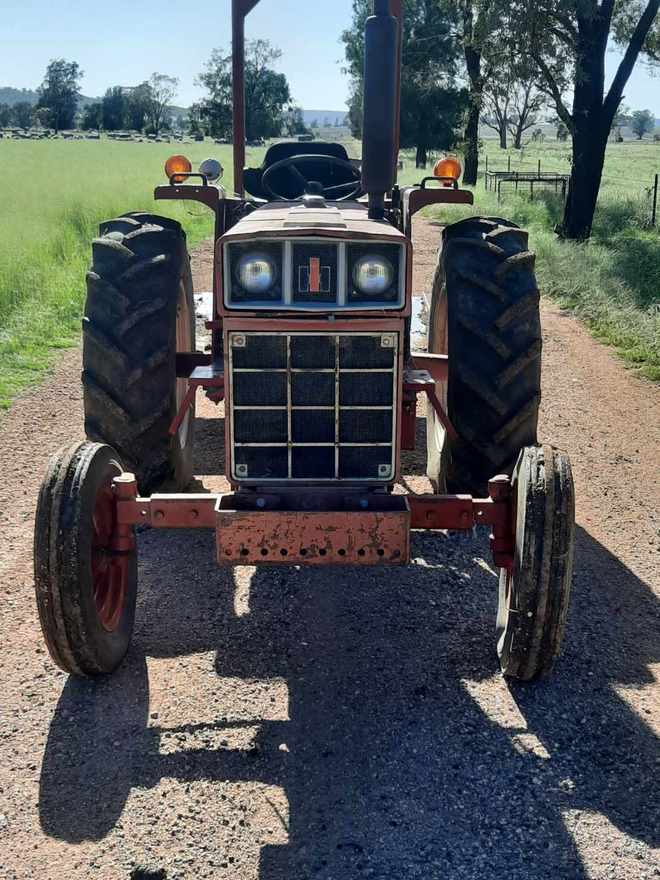 International 483 Tractor with 5' John Berends Slasher