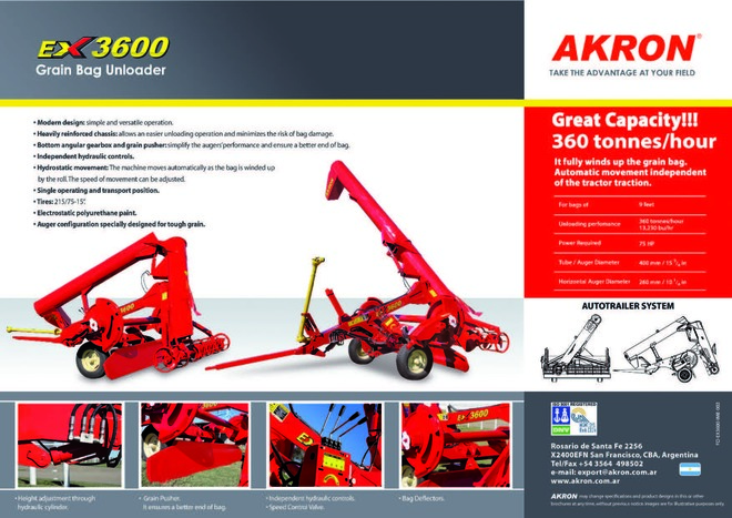New Akron EX 3600 & EXG 300 Outloaders POA
