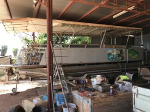 (A134) - 30 Ft Portable Pontoon Boat