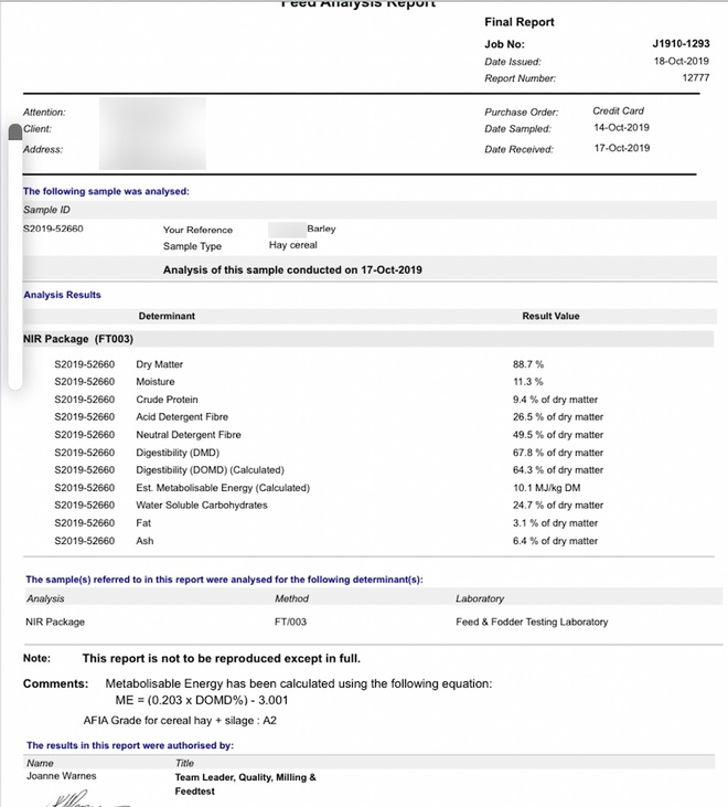 New Season Barley Hay For Sale in 8x4x3's