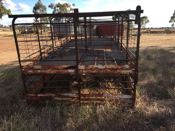 17ft 2 deck stock crate for sale