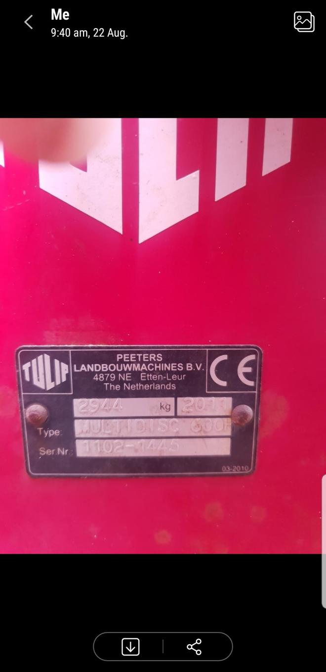 2015 Lely Speed Discs 6m 