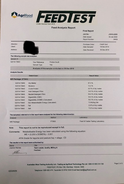 Ryegrass and balansa medium squares 94- 3x3x8 square bales weighing 380-400kgs with reasonable colour. Sold By the Ton
