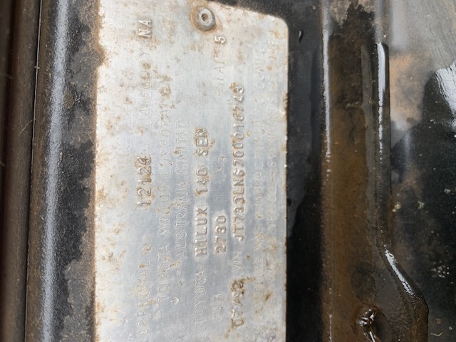 Under Auction - Auction Item Hilux 4x4 with 400L fire fighting slip on unit 