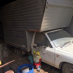 Toyota Hilux with Furniture Van