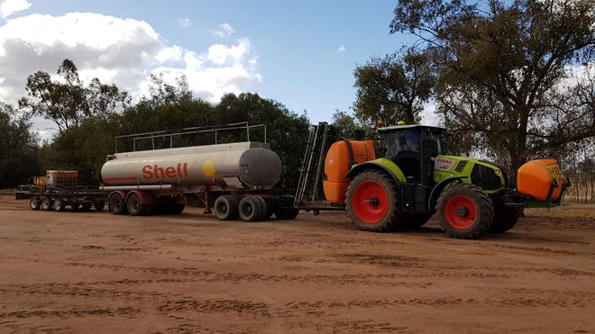 Custom built batching trailer and nurse tank
