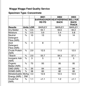 Barley High Protein/ME