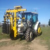 Grape Harvester/Pre-pruner package with tractor