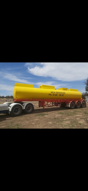 25000L steel water tanker 