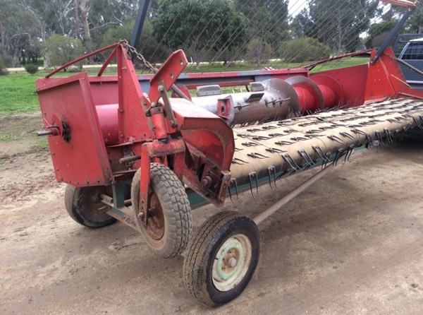 Melroe pickup front and trailer. 
