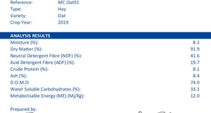 80mt Oaten Hay 8x4x3 Bales