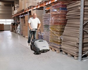 SW750 Battery Walk Behind Sweeper