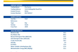Vetch Hay 8x4x3 Bales 'New Season'