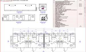 Near New 8 x KJM 15m x 3.5m Four Bedroom Cabins all with Ensuites