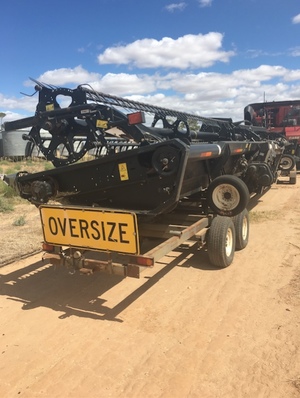 Under Auction (A125) - 2010 Case 8120 IH Header with 45' MacDon Front