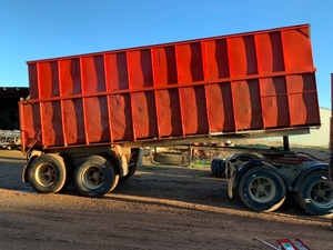 24’ bogie grain tipper trailer